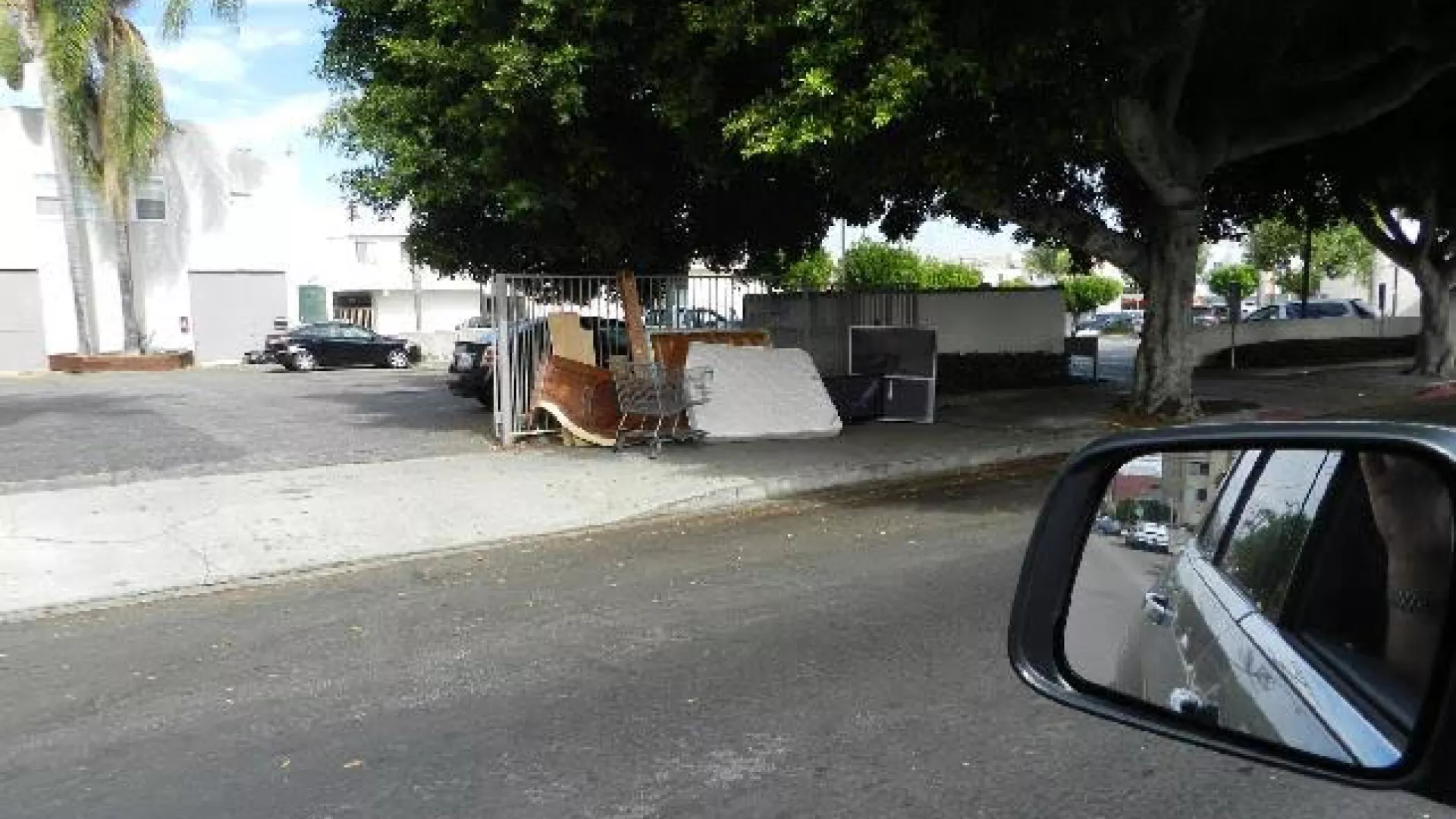 Abandoned trash on street